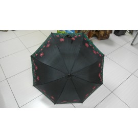 Dáždnik - ručne maľovaný , handmade, čierný