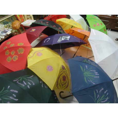 Dáždnik - ručne maľovaný ,handmade, tmavofialový