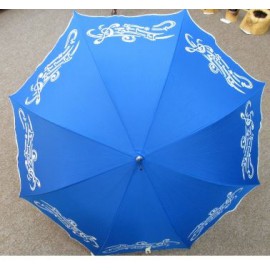 Dáždnik - ručne maľovaný -handmade, modrý