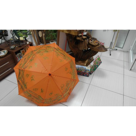 Dáždnik - ručne maľovaný , handmade, oranžový