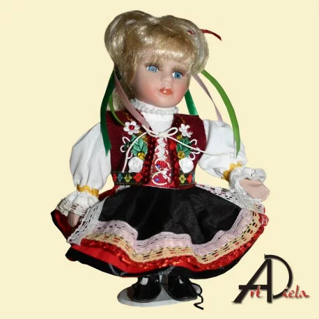 Bábika v kroji - krojovaná bábika - dievča