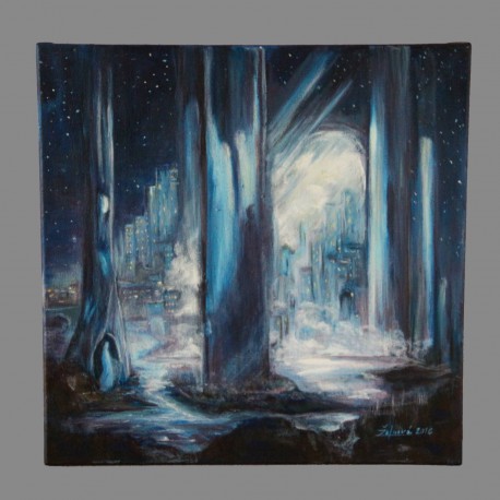 Obraz - V modrom lese