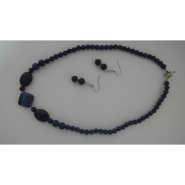 Lapis lazuli-náhrdelník a náušnice