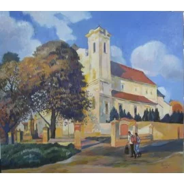 Painting - Oil painting on canvas - Franciscan Church - Mgr. Art. Jaroslav Staviščák