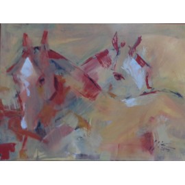 Painting- Acrylic- Pasture II- Mgr. Marek Krajňák