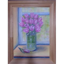 Painting- Acrylic- Tulips - Viera Vaľková