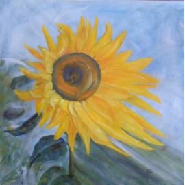 Painting - Acrylic - Sunflower - Eleonora Kovalcikova