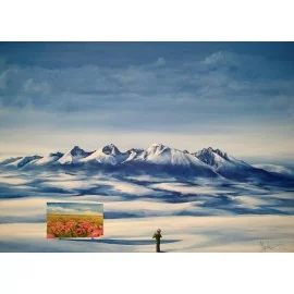 Painting - Mixed media on canvas - Panorama - Zoltán Hegedüš