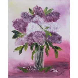 Picture - Oil painting - Lilac - PhDr. Katarína Semanová