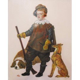 Painting - Oil painting - Prince Baltazár - Ľudmila Studenniková