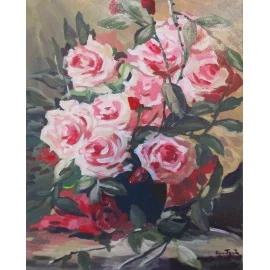Painting - Acrylic - Roses - Varuzhan Aghamyan