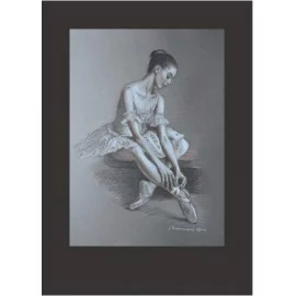 Obraz - Pastel na výkrese - Baletka 36 - Ján Radvanský