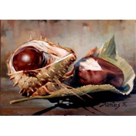 Picture - Oil painting - Chestnuts - Dušan "Damtes" Rusovský
