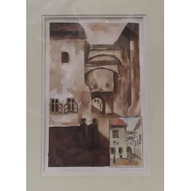 Obraz - Akvarel - Miklušova väznica - Ivónia Neveziová