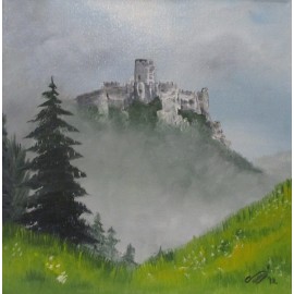 Painting - Oil painting - Spiš Castle - PhDr. Katarína Semanová