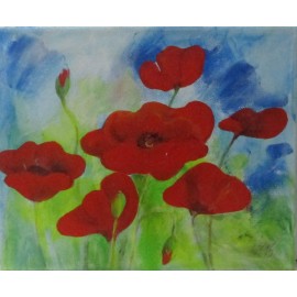 Painting - Acrylic - Poppies - Eleonóra Kovalčíková