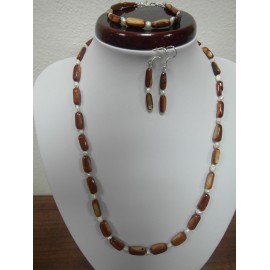 Perleť - riečna perla - náhrdelník,náušnice náramok
