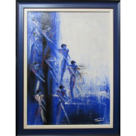 Painting - Acrylic - Abstract blue - Treciak Peter